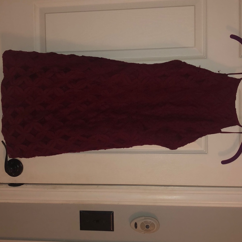dark maroon dress